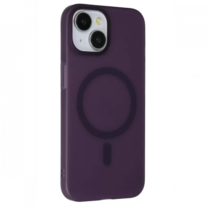 Joko iPhone 15 Plus Tuna PC Slim Magsafe Kapak - Derin Mor