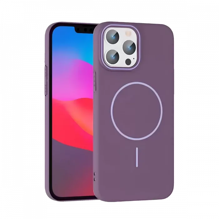 Joko iPhone 15 Pro Max Broş Magsafe Kapak - Mor