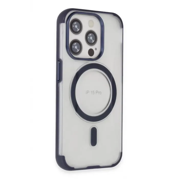Joko Apple iPhone 15 Pro Max Hilton Magsafe Kapak - Lacivert