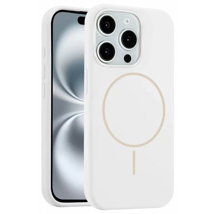 Joko iPhone 15 Pro Max Kılıf Jully Magsafe Kapak - Beyaz