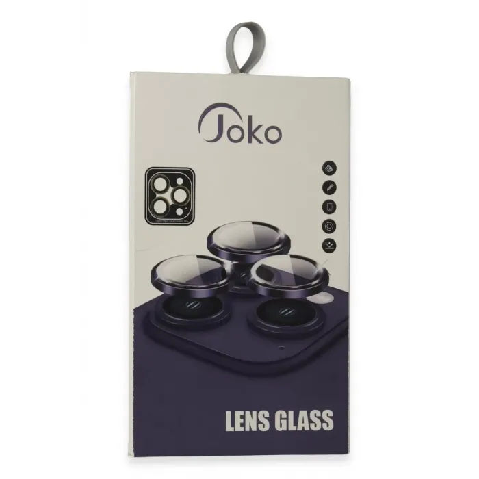 Joko iPhone 15 Pro Max PVD Metal Kamera Lens - Gümüş