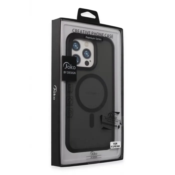 Joko iPhone 15 Pro Max Toras Airbag Magsafe Kapak - Siyah