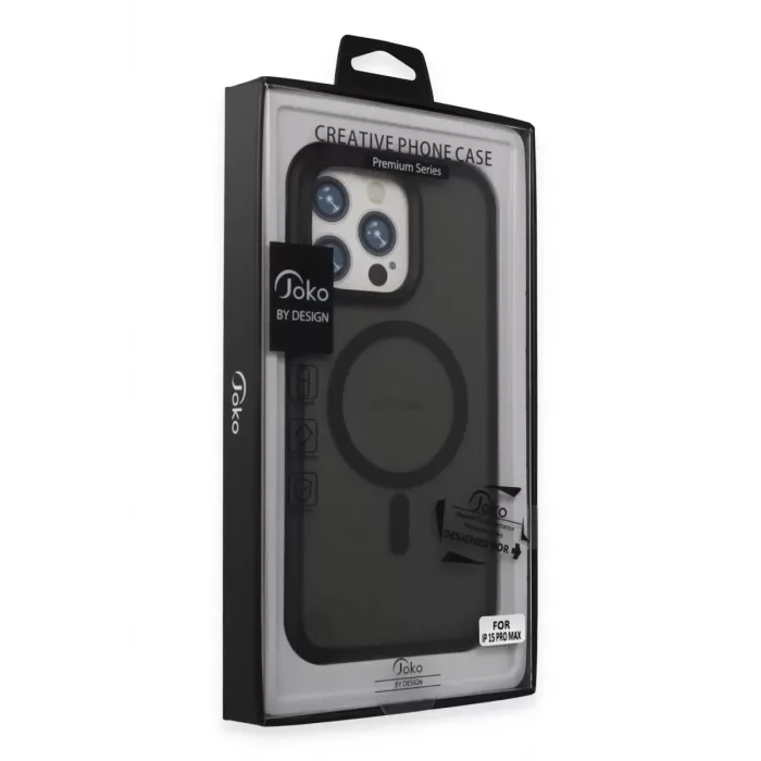 Joko iPhone 15 Pro Max Toras Airbag Magsafe Kapak - Siyah