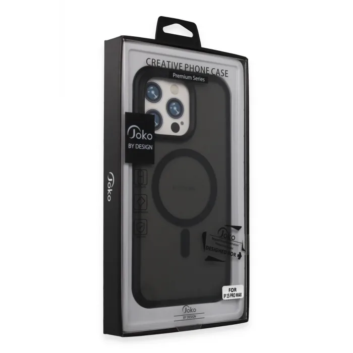 Joko iPhone 15 Pro Max Toras Airbag Magsafe Kapak - Siyah