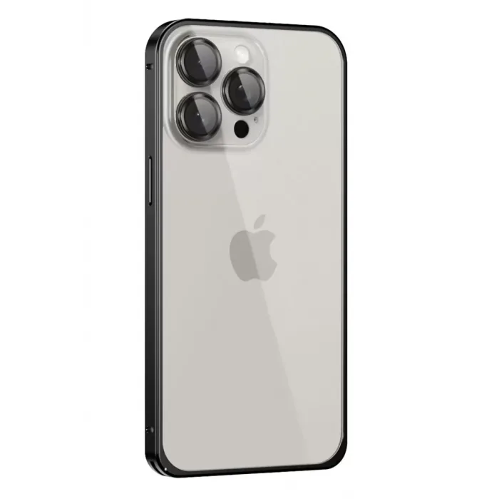 Joko Apple iPhone 15 Pro Metal Bumper Mat Kapak - Siyah