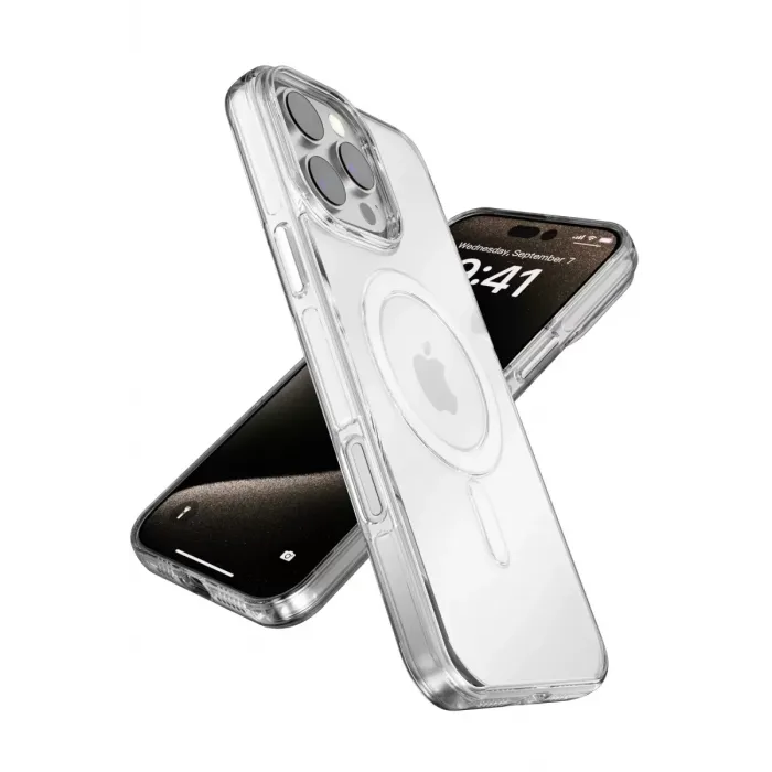 Joko Apple iPhone 16 Gleam PC Sert Magsafe Kılıf - Şeffaf-Siyah