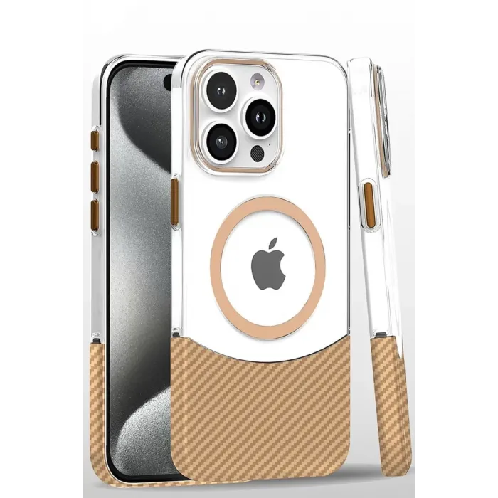 Joko Apple iPhone 16 Pro Carbon Puzzle Magsafe Kapak - Desert