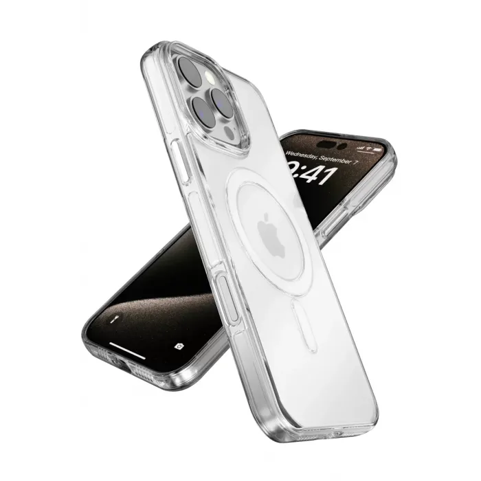 Joko iPhone 16 Pro Gleam PC Sert Magsafe Kılıf - Şeffaf-Siyah