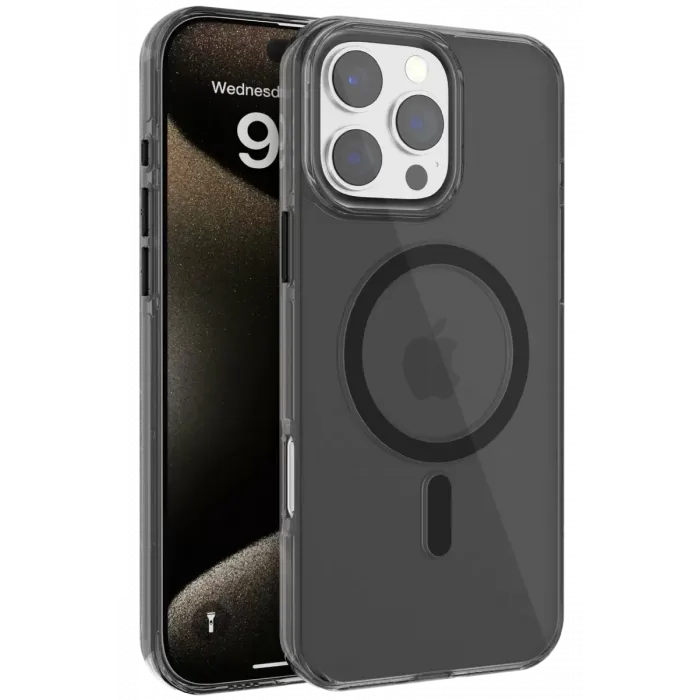 Joko Apple iPhone 16 Pro Max Gleam PC Sert Magsafe Kılıf - Siyah