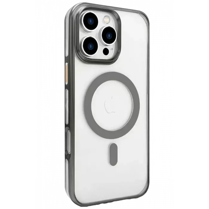 Joko Apple iPhone 16 Pro Max Gleam PC Sert Magsafe Kılıf - Titan Gri