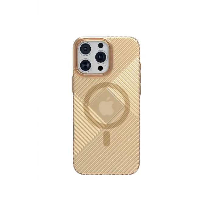 Joko Apple iPhone 16 Pro Stella PC Sert Magsafe Kılıf - Gold