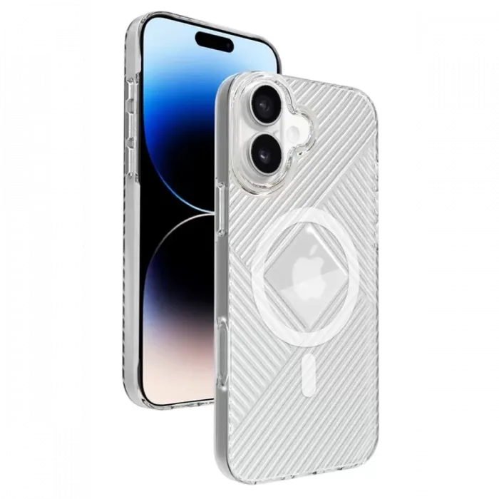 Joko Apple iPhone 16 Stella PC Sert Magsafe Kılıf - Şeffaf