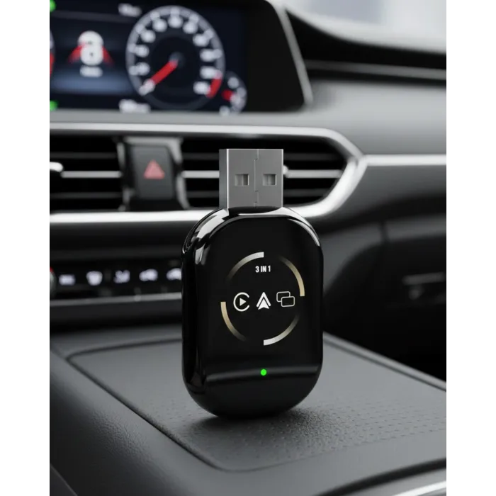 Kablosuz CarPlay Android Auto Adaptörü Otomatik Eşleşme