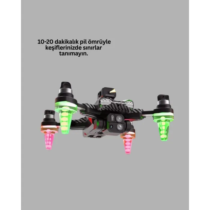Katlanabilir Drone 1080P Kamera 0-100m Uçuş Mesafeli