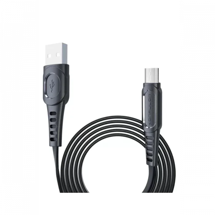 Konfulon DC01 Süper Hızlı Micro USB Kablo 1M 2.4A - Siyah