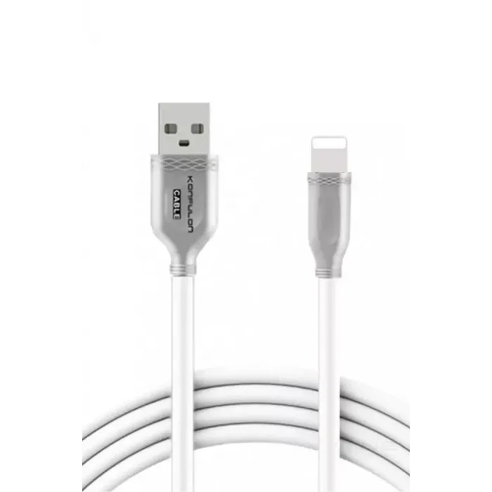 Konfulon S48 Lightning Kablo iphone Uyumlu 1M 3A - Beyaz