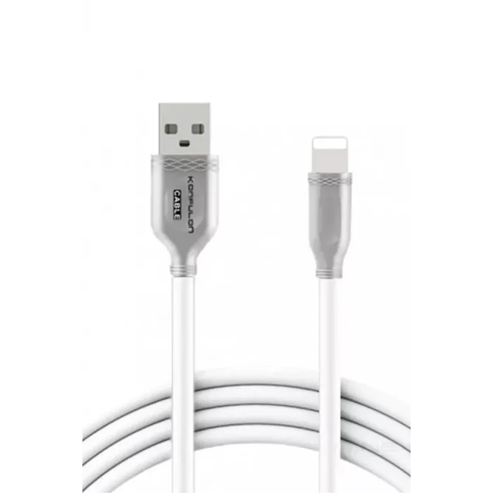 Konfulon S48 Lightning Kablo iphone Uyumlu 1M 3A - Beyaz