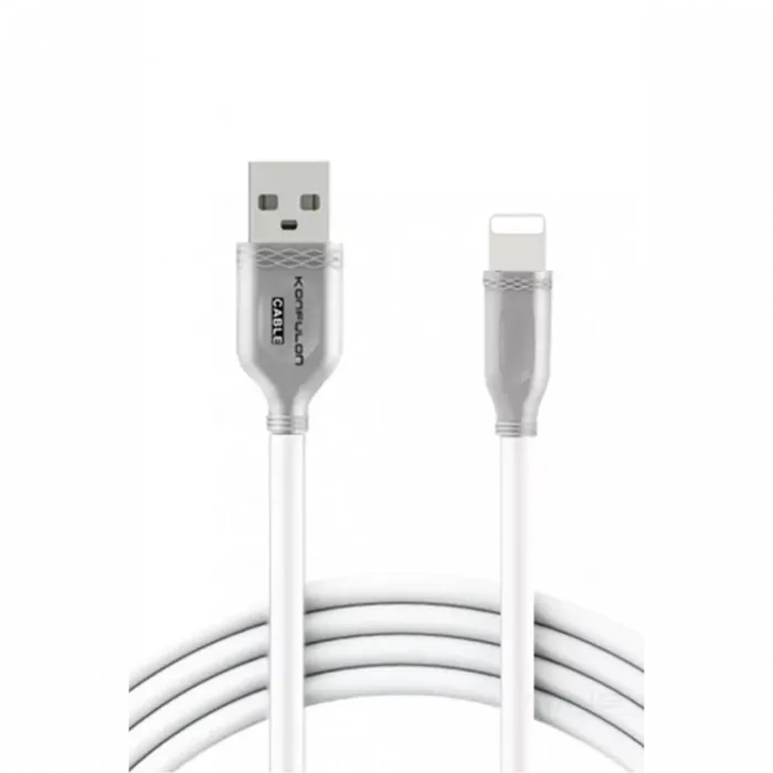 Konfulon S48 Lightning Kablo iphone Uyumlu 1M 3A - Beyaz