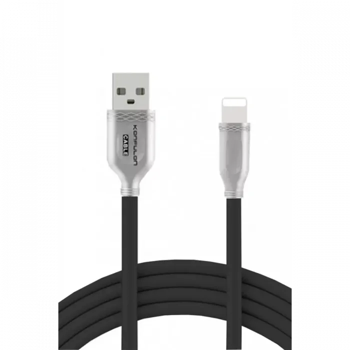 Konfulon S48 Lightning Kablo iphone Uyumlu 1M 3A - Siyah