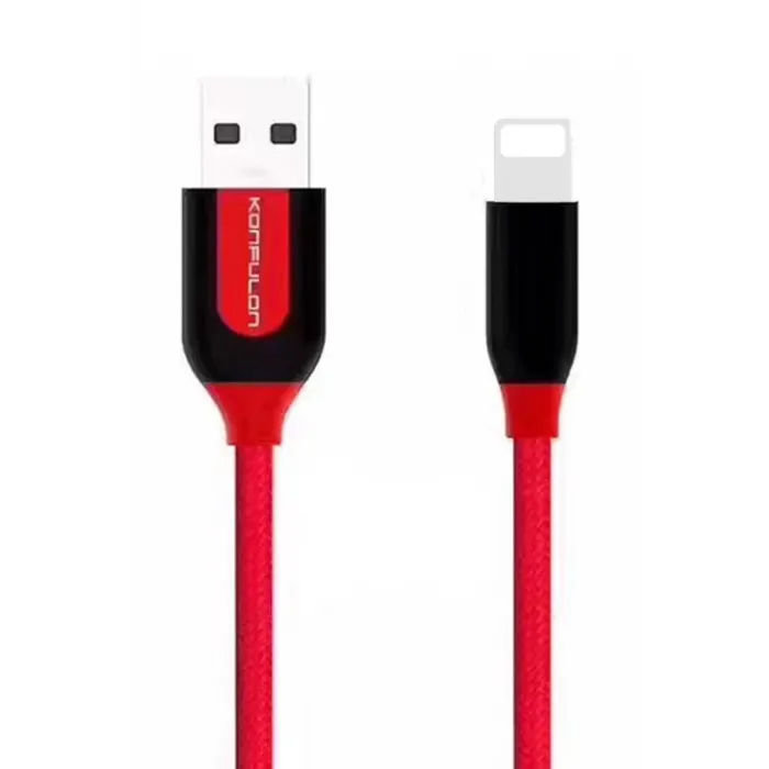 Konfulon S51 Lightning Kablo iphone Uyumlu 1M 3A - Kırmızı