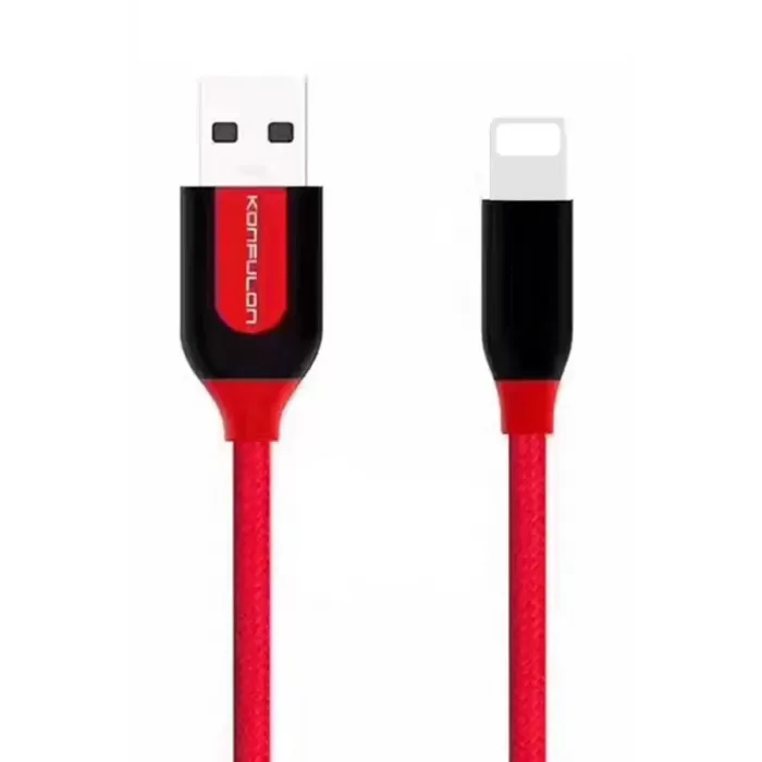 Konfulon S51 Lightning Kablo iphone Uyumlu 1M 3A - Kırmızı