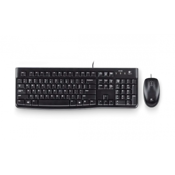 LOGITECH MK120 TR Q USB KABLOLU KLAVYE VE MOUSE SET SİYAH 920-002560