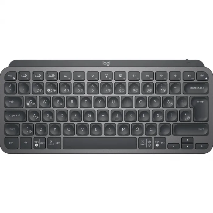 LOGITECH MX KEYS MINI MINIMALIST KABLOSUZ BLUETOOTH AYDINLATMALI Q TR KLAVYE SİYAH 920-010504