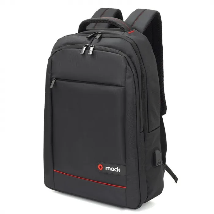 MACK MCC-007 17.3" OFFICE USB GİRİŞLİ NOTEBOOK SIRT ÇANTASI SİYAH