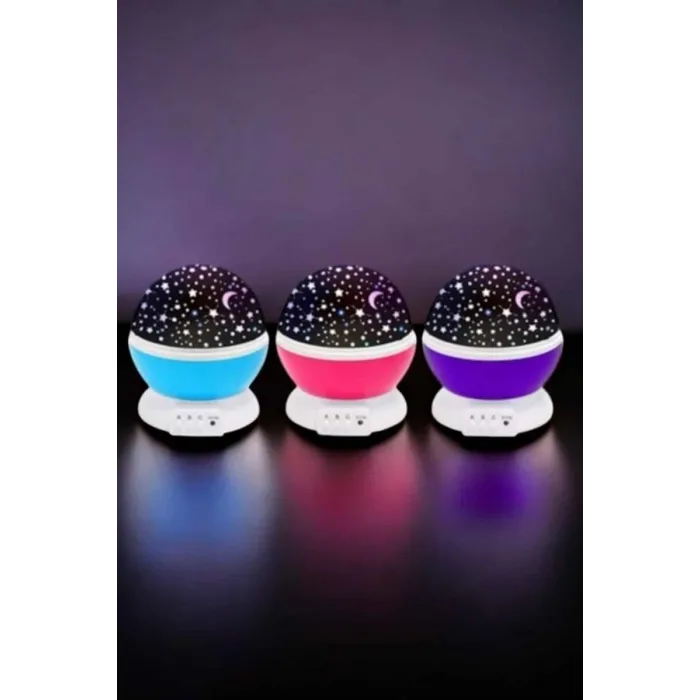 Mavi ve Mor Işıklı Projeksiyon Lambası