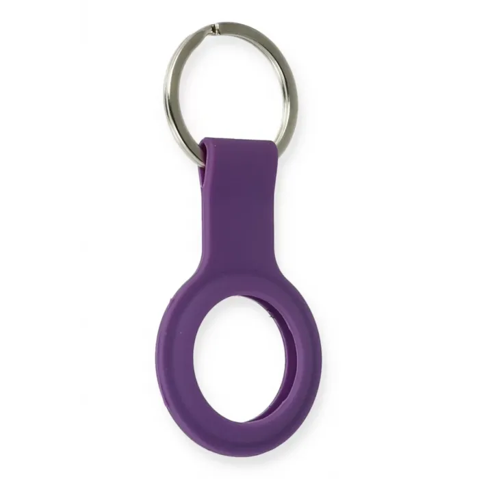 Newface Airtag Silikon Kılıf - Mor