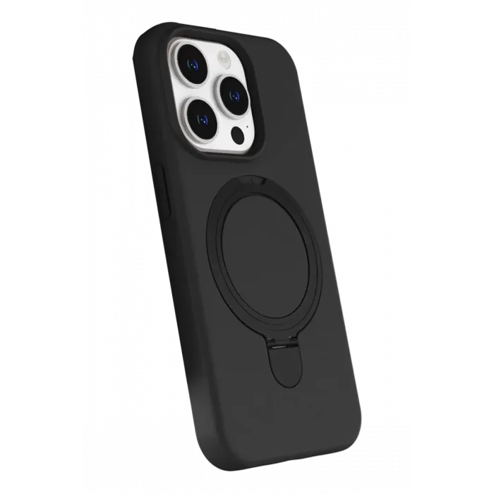 Newface Apple iPhone 14 Pro Max Regal Magsafe Standlı Kapak - Siyah