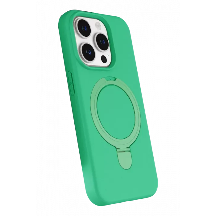 Newface Apple iPhone 14 Pro Max Regal Magsafe Standlı Kapak - Yeşil