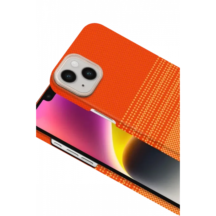 Newface Apple iPhone 14 Vega Magsafe Kapak - Turuncu