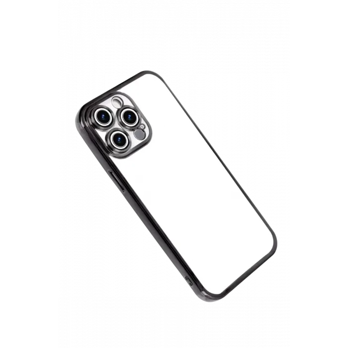 Newface Apple iPhone 15 Pro Max Razer Lensli Silikon - Siyah