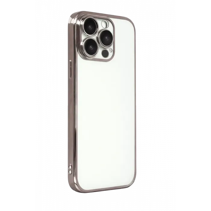 Newface Apple iPhone 15 Pro Max Razer Lensli Silikon - Titan Gri