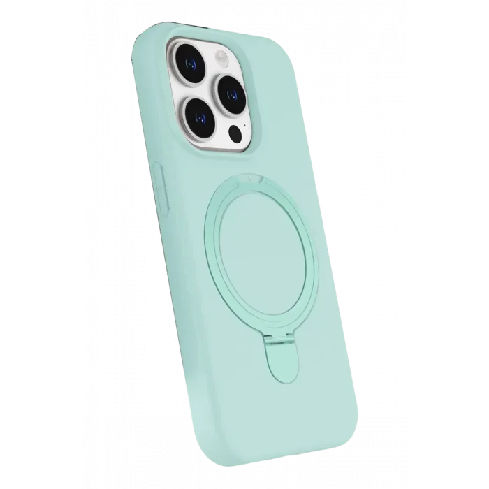Newface Apple iPhone 15 Pro Max Regal Magsafe Standlı Kapak - Su Yeşili