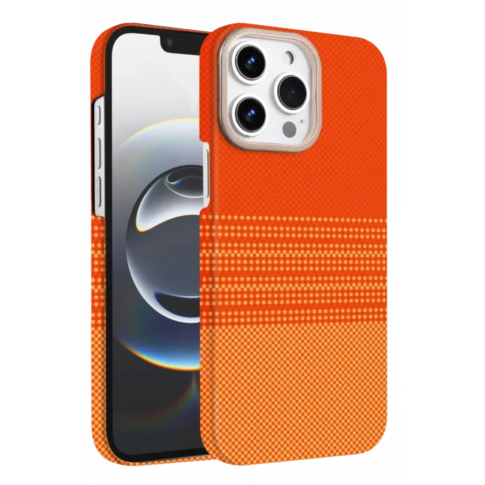 Newface Apple iPhone 15 Pro Max Vega Magsafe Kapak - Turuncu