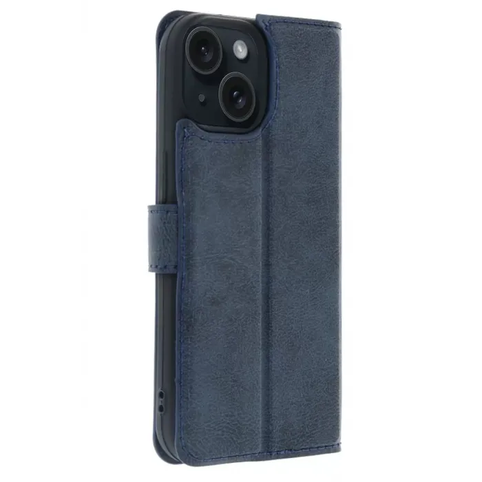 Newface Apple iPhone 15 Trend S Plus Kapaklı Kılıf - Lacivert