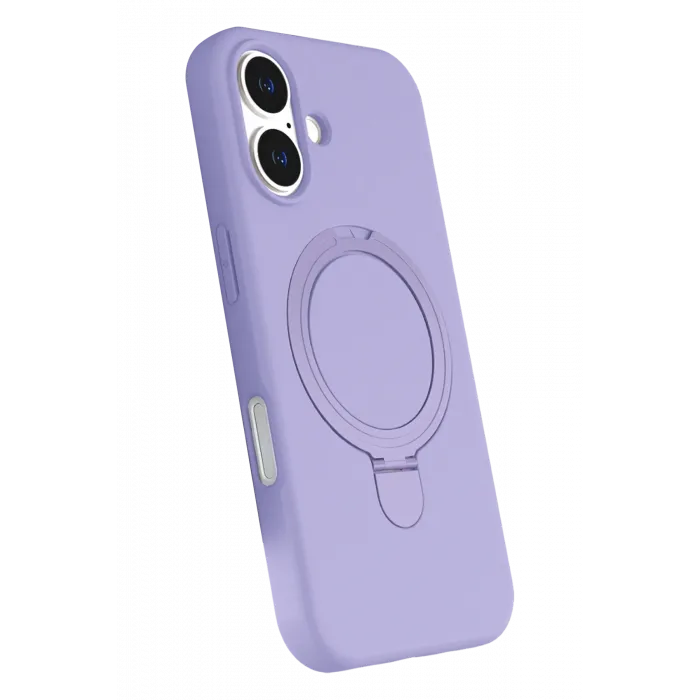Newface Apple iPhone 16 Plus Regal Magsafe Standlı Kapak - Lila