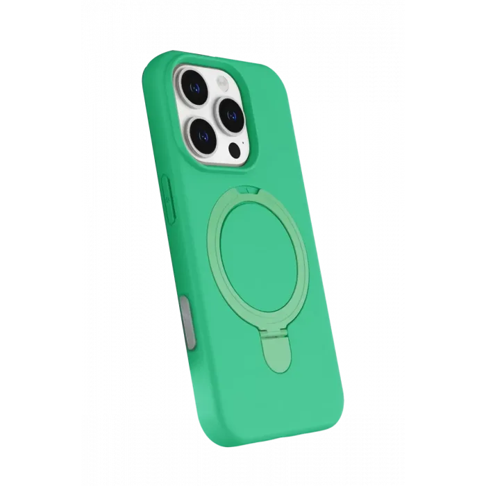 Newface Apple iPhone 16 Pro Max Regal Magsafe Standlı Kapak - Yeşil