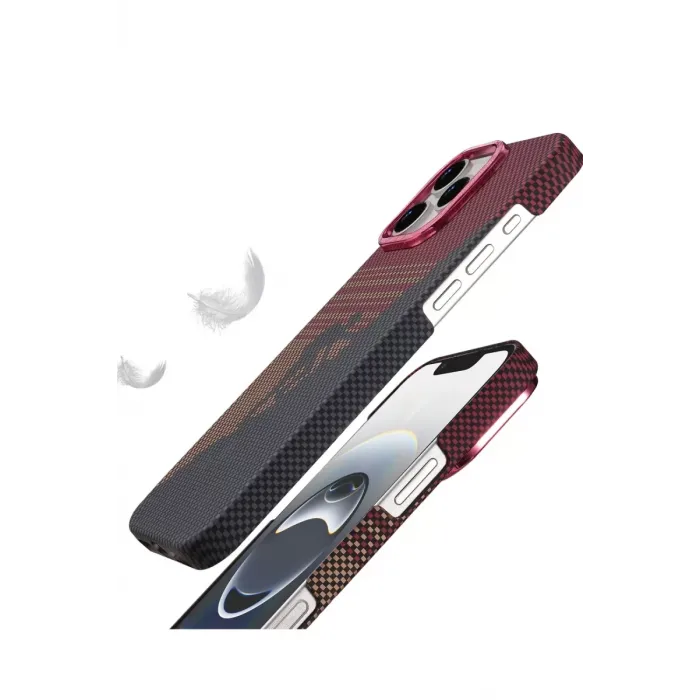 Newface Apple iPhone 16 Pro Max Vega Magsafe Kapak - Kırmızı