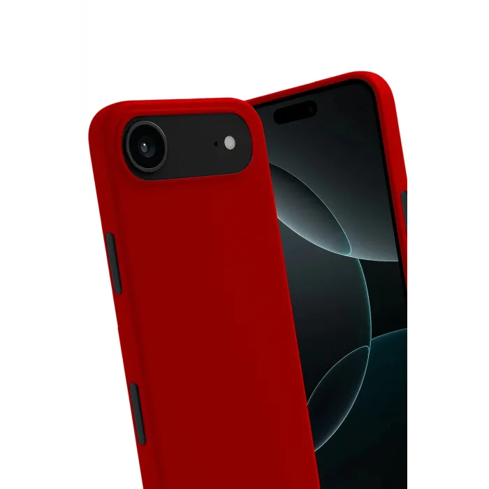 Newface Apple iPhone 17 Air First Silikon - Kırmızı