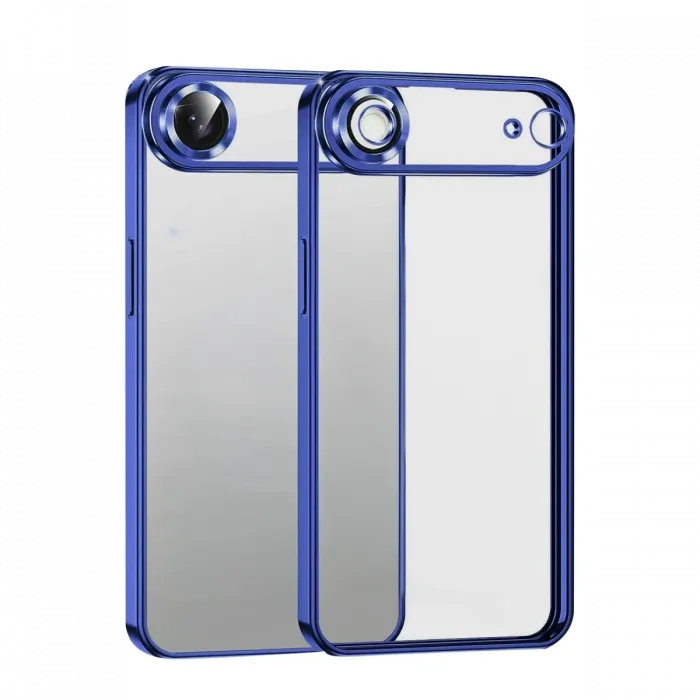 Newface Apple iPhone 17 Air Razer Lensli Silikon - Lacivert