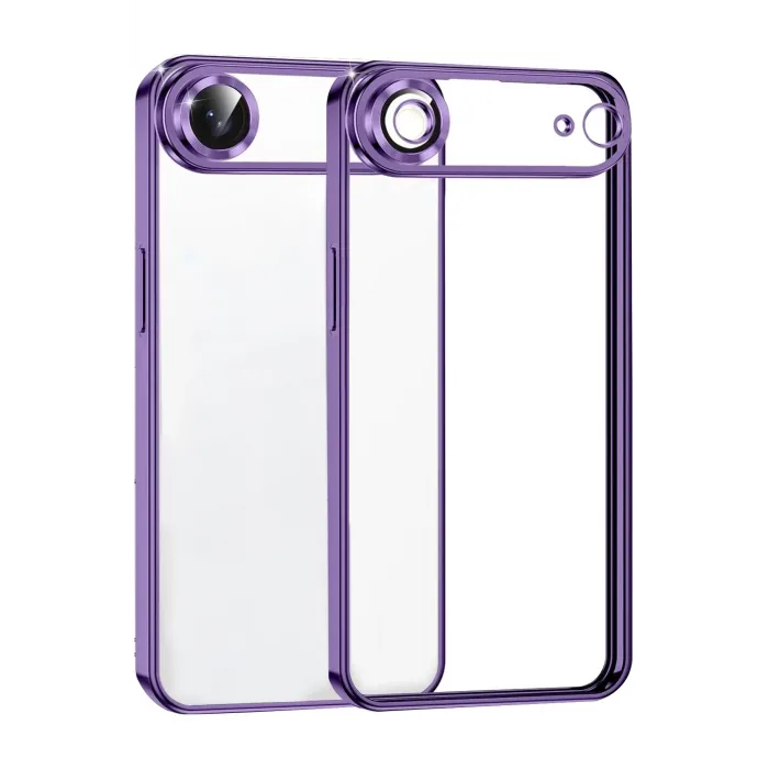 Newface Apple iPhone 17 Air Razer Lensli Silikon - Mor