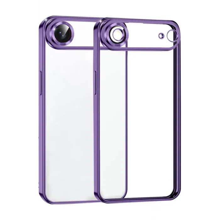 Newface Apple iPhone 17 Air Razer Lensli Silikon - Mor