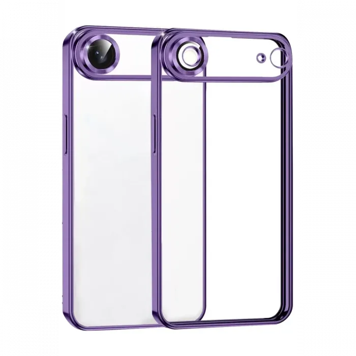 Newface Apple iPhone 17 Air Razer Lensli Silikon - Mor