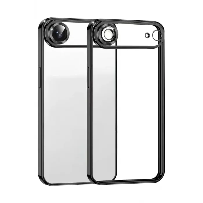 Newface Apple iPhone 17 Air Razer Lensli Silikon - Siyah
