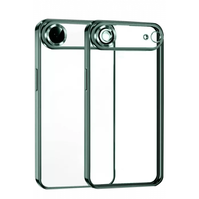Newface Apple iPhone 17 Air Razer Lensli Silikon - Yeşil