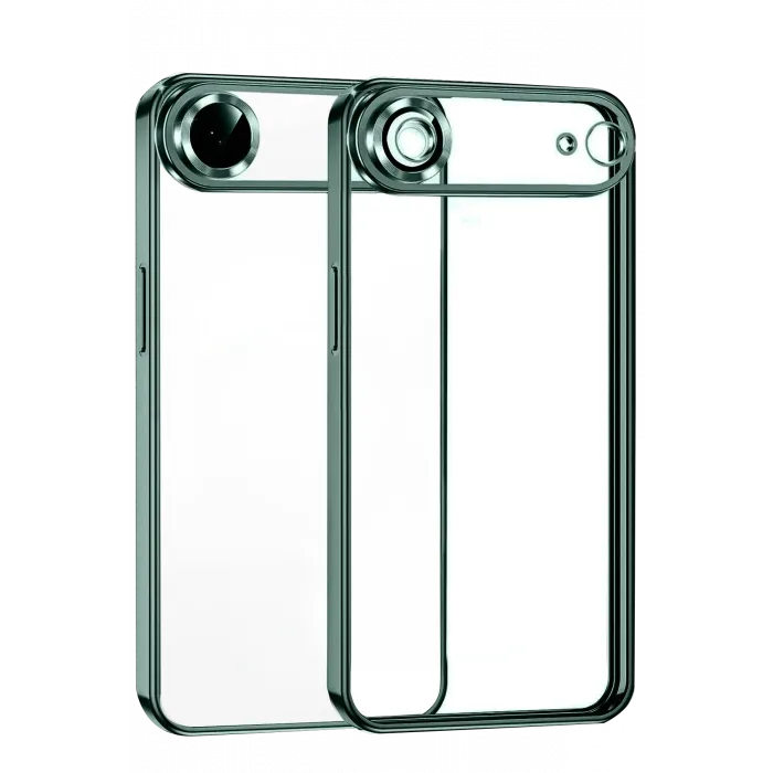 Newface Apple iPhone 17 Air Razer Lensli Silikon - Yeşil