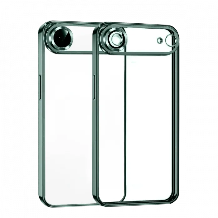 Newface Apple iPhone 17 Air Razer Lensli Silikon - Yeşil